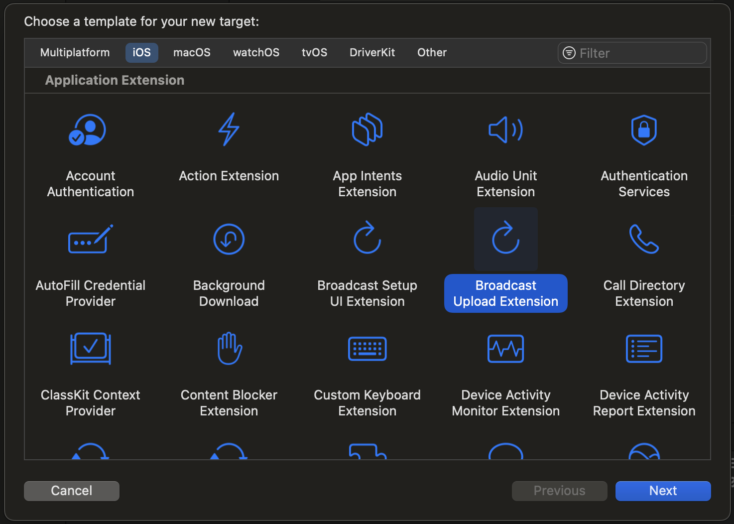 meeting UI screenshot with labeled parts